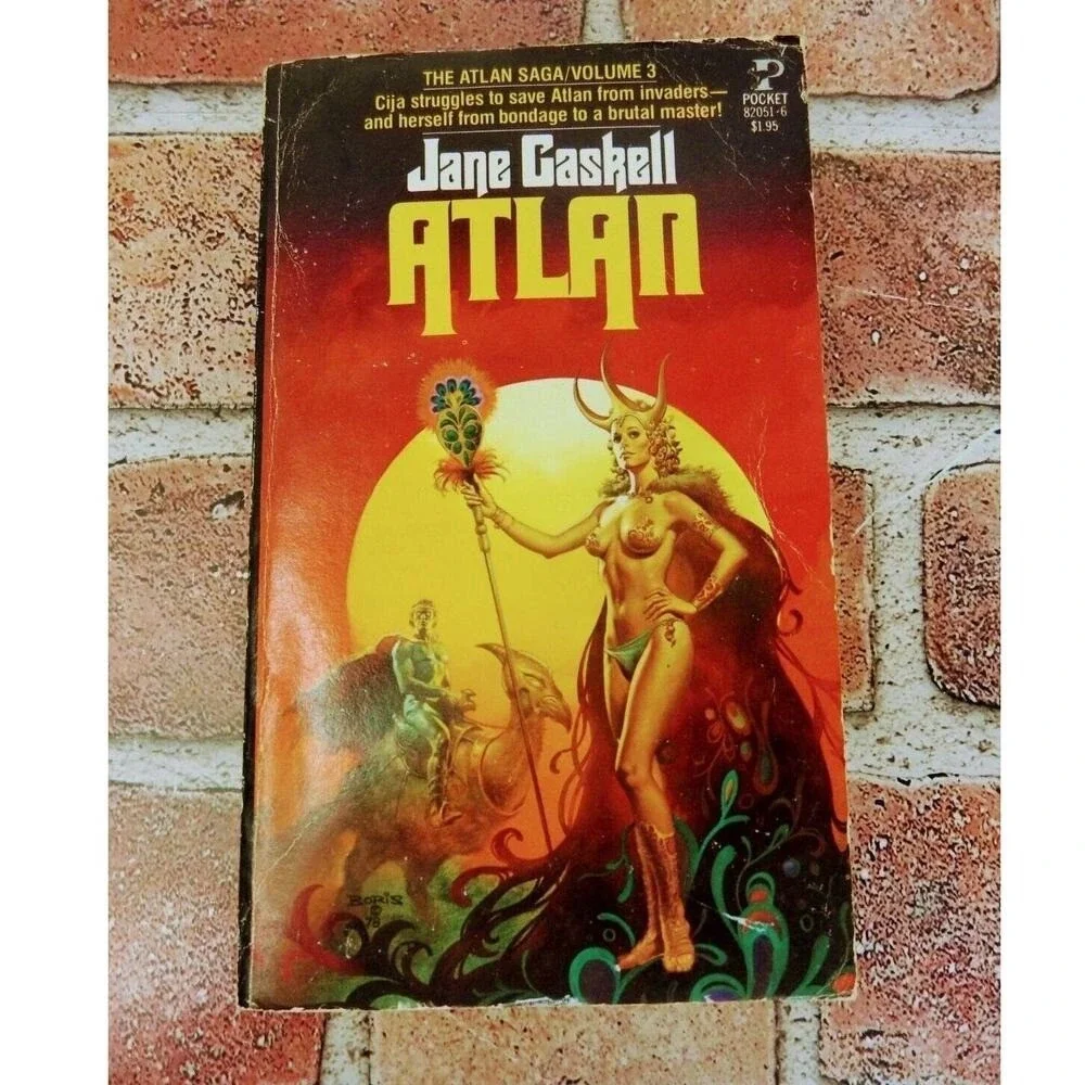 Atlan 1979 PB Jane Gaskell 1st Pocket Vtg‎ Fantasy Atlantis Sword & Sorcery